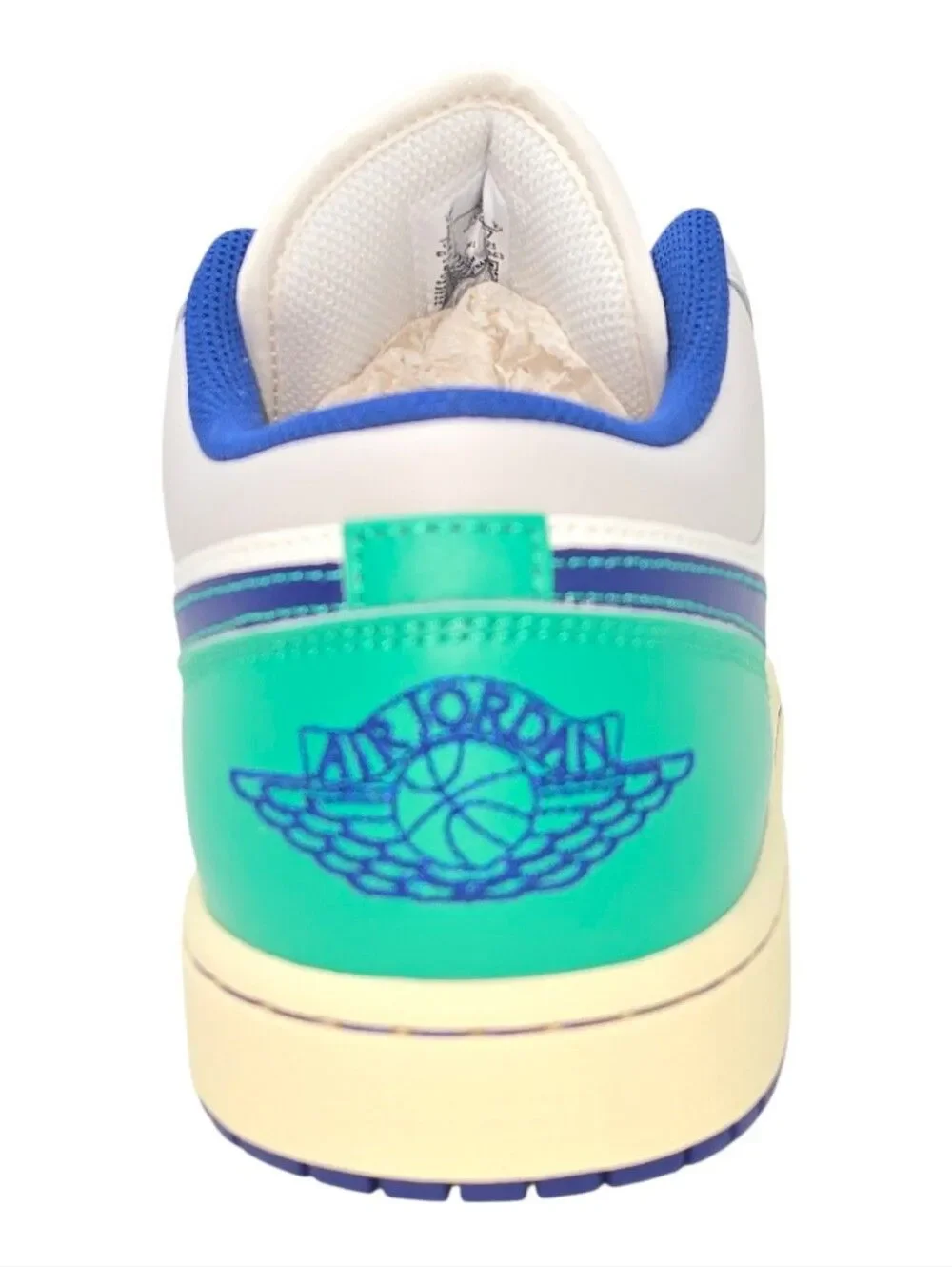 Nike AIR JORDAN 1 LOW RARE Sail Deep Royal Blue 553558 147
